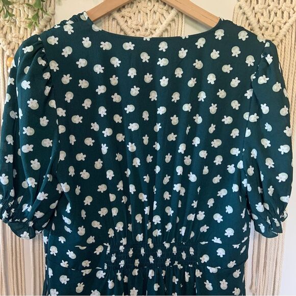 KATE SPADE Floral Dot Dress Green Size 10 - Picture 11 of 14
